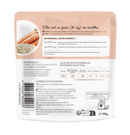 Les petits morceaux - carottes & riz complet - 2