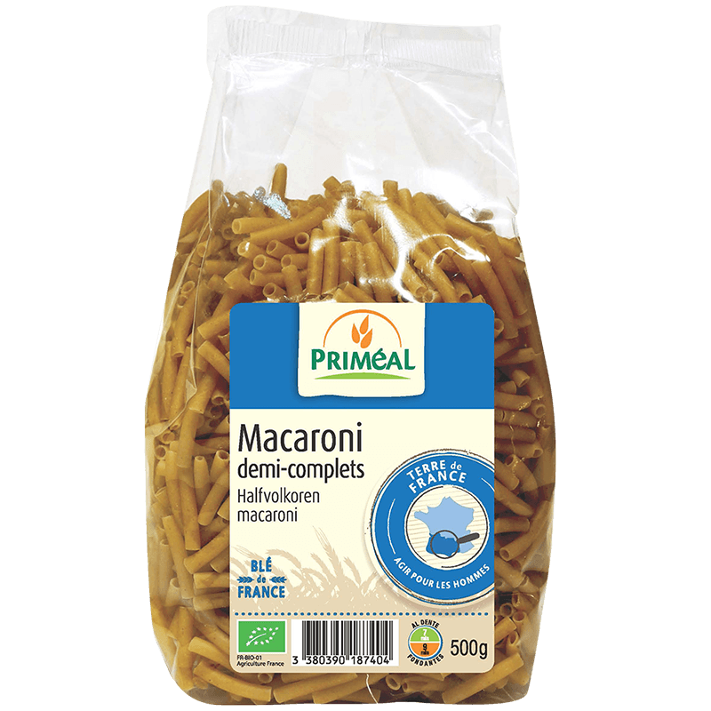 Macaroni 100% france demi complets bio - 1