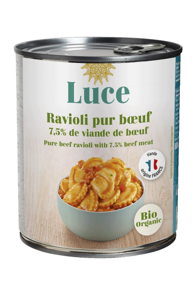 Raviolis bio 7,5% boeuf - 1